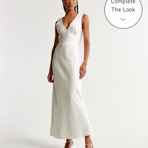 NWT XXSP Abercrombie Cowl Back Maxi Dress - Picture 3 of 6